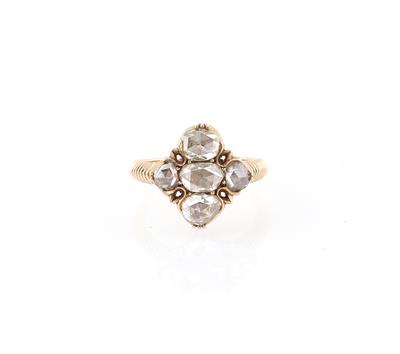 Diamantrauten Ring zus. ca. 0,70 ct - Erlesener Schmuck