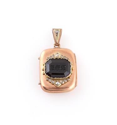 Granatmedaillon - Exkluzivní šperky