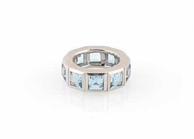 Aquamarinring zus. ca.7 ct - Exkluzivní šperky