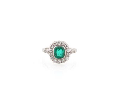 Brillant Smaragd Ring - Erlesener Schmuck