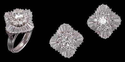 Diamantgarnitur zus. ca. 10,50 ct - Gioielli scelti