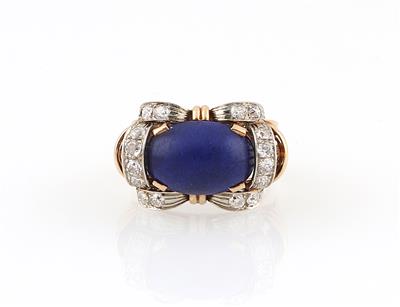 Diamant Lapislazuli Ring - Erlesener Schmuck