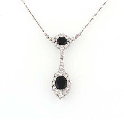 Diamant Onyx Collier - Exquisite jewellery