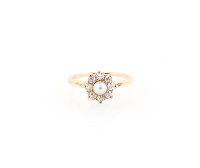 Altschliffbrillant Ring zus. ca. 0,40 ct - Exkluzivní šperky