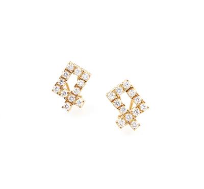 Brillantohrclips zu. ca. 1,95 ct - Erlesener Schmuck