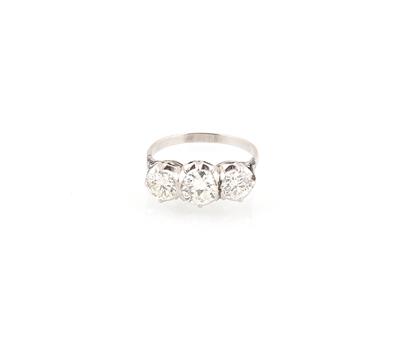 Altschliffdiamant Ring zus. ca. 1,80 ct - Erlesener Schmuck