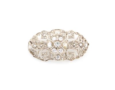 Diamantbrosche zus. ca. 4,50 ct - Erlesener Schmuck