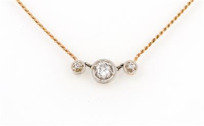 Altschliffbrillant Collier zus. ca. 0,70 ct - Gioielli scelti