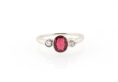 Altschliffdiamant Rubin Ring - Gioielli scelti