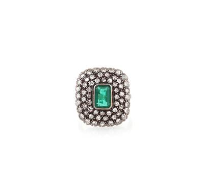 Diamant Smaragd Ring - Gioielli scelti