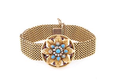 Rubin Orientperlen Türkis Armkette - Exquisite jewellery