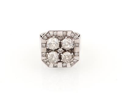 Diamantring zus. ca. 2 ct - Erlesener Schmuck