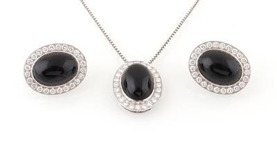 Brillant Onyxgarnitur - Exquisite jewellery