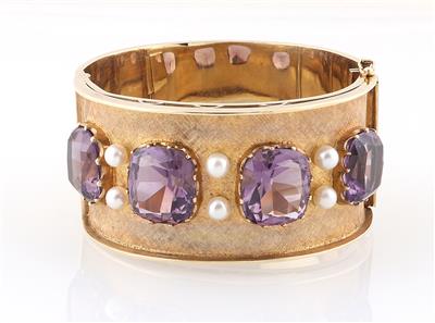 Amethyst Kulturperlen Armreif - Jewellery