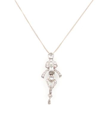 Diamantanhänger zus. ca. 0,90 ct - Exquisite jewellery