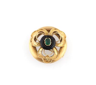 Smaragdbrosche - Exquisite jewellery