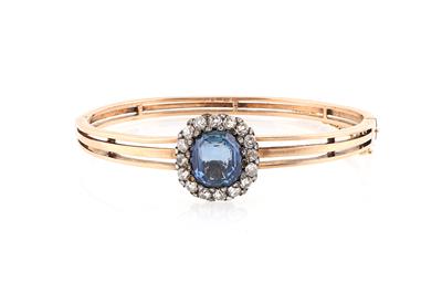 Saphir Diamantarmreif zus. ca. 9,30 ct - Exquisite jewellery