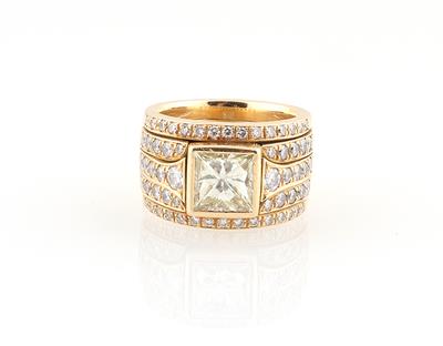 Diamant Brillantring zus. ca. 3,90 ct - Exquisite jewellery