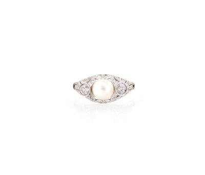 Diamant Kulturperlen Ring - Exkluzivní šperky