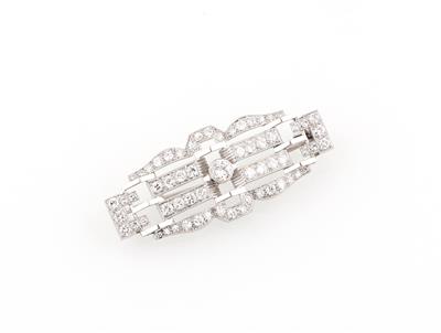 Diamantbrosche zus. ca. 1,30 ct - Erlesener Schmuck