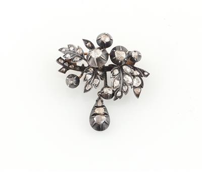 Diamantbrosche zus. ca. 1,60 ct - Erlesener Schmuck