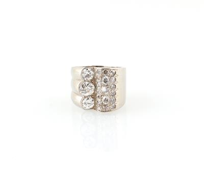 Altschliffbrillant Ring zus. ca. 1,90 ct - Erlesener Schmuck