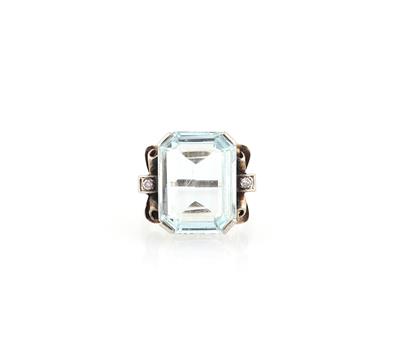 Aquamarinring ca. 10,50 ct - Erlesener Schmuck