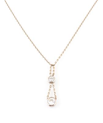 Altschliffbrillant Collier zus. ca. 1,80 ct - Weihnachtsauktion Schmuck