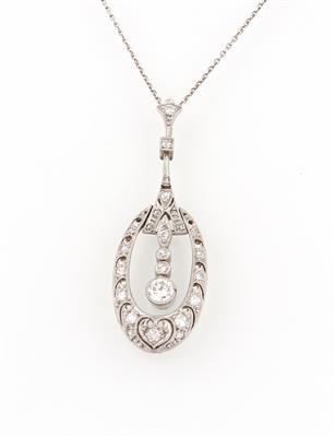 Diamant Anhänger zus. ca. 0,60 ct - Christmas Auction - Jewellery