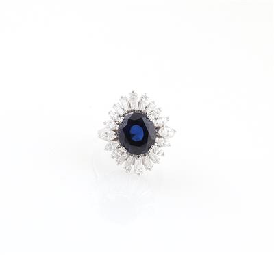 Diamant Saphir Ring - Christmas Auction - Jewellery