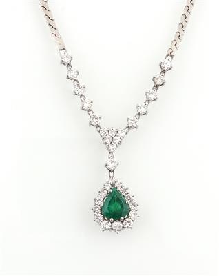 Brillant Smaragd Collier - Exquisite jewellery