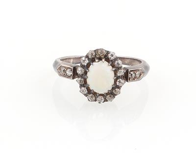 Diamant Opal Ring - Erlesener Schmuck