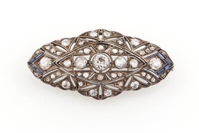 Diamantbrosche zus. ca. 1,50 ct - Exkluzivní šperky