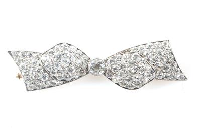 Brillant Diamant Brosche "Masche" - Exquisite jewellery