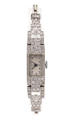 Diamant Armbanduhr zus. ca. 0,90 ct - Exquisite jewellery