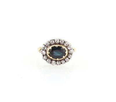 Diamant Saphir Ring