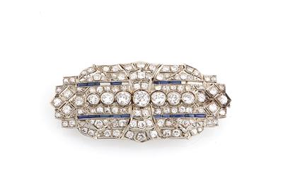 Diamantbrosche zus. ca.4,90 ct - Exkluzivní šperky