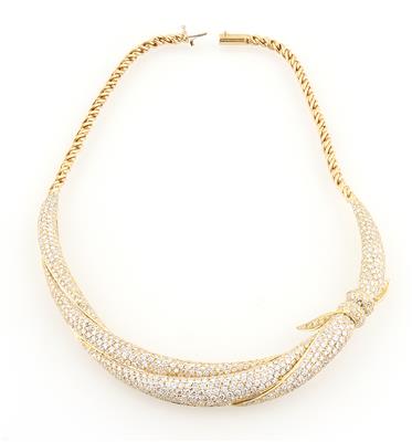 Brillantcollier zus. ca. 12,50 ct - Exquisite jewellery