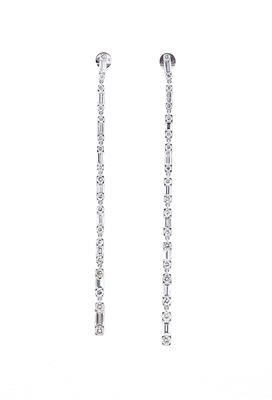 Diamant Ohrsteckgehänge zus. ca. 3,95 ct - Gioielli scelti