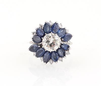 Diamant Saphir Ring - Gioielli scelti