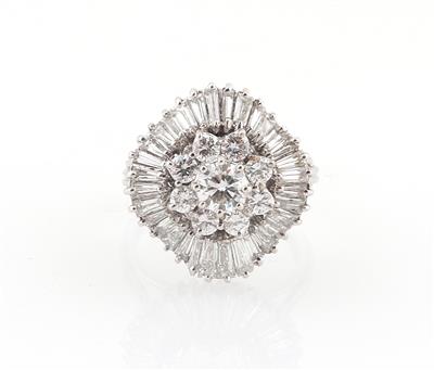 Diamantring zus. ca. 3,59 ct - Gioielli scelti