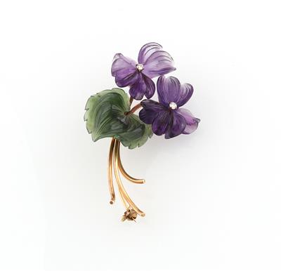 Brosche Veilchen - Exquisite jewellery