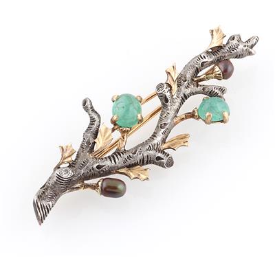 Buccellati Smaragdbrosche - Exquisite jewellery
