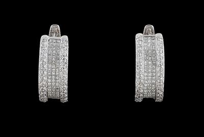 Diamant Ohrringe zus. ca. 3,20 ct - Exquisite jewellery