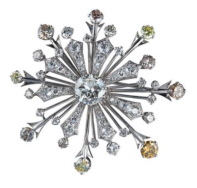 Diamantbrosche zus. ca. 7 ct - Exquisite jewellery