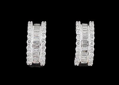 Diamantcreolen zus. ca. 1,85 ct - Exquisite jewellery