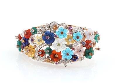 Schmuckstein Armreif Blüten - Exquisite jewellery