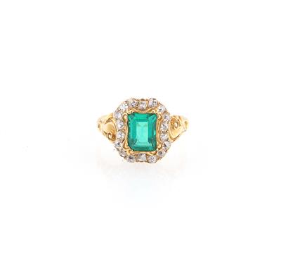 Diamant Smaragd Ring - Exquisite jewellery