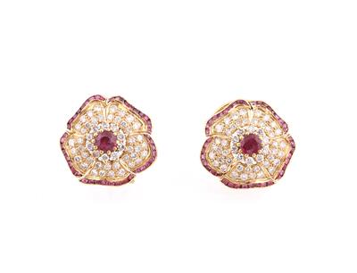 Brillant Rubinohrclips - Exkluzivní šperky