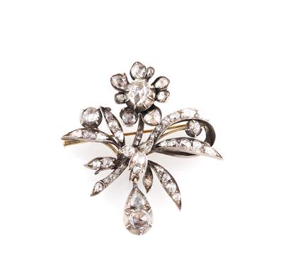 Diamantbrosche zus. ca.1,70 ct - Exquisite jewellery
